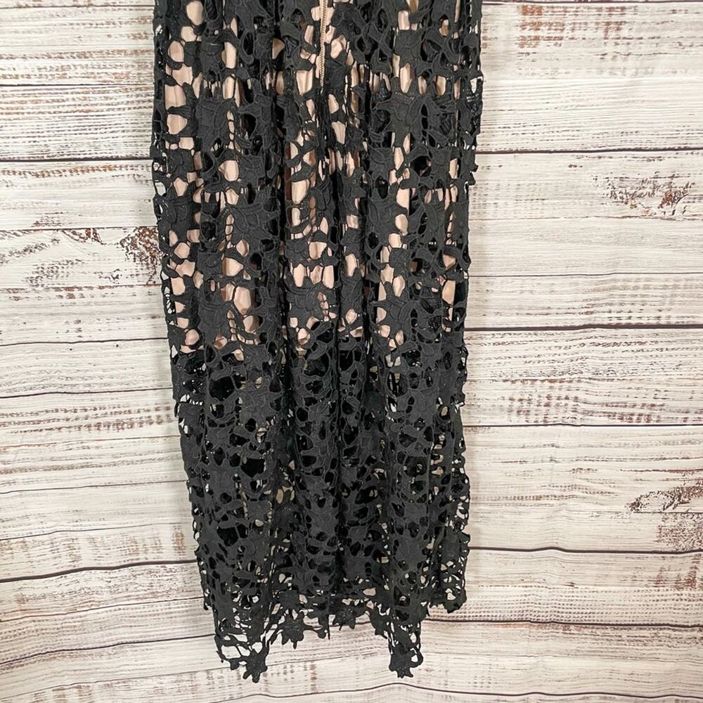 Aqua Black Sweetheart Neckline Lace Cami Midi Dress, EUC, Size XS, MSRP $148 - Picture 10 of 10